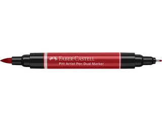 Tekenstift Faber-Castell Pitt Artist Pen duo marker 219 diep scharlake - 4