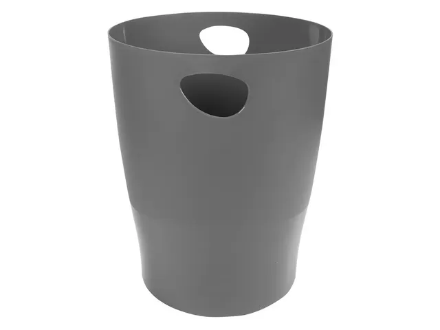 Corbeille-à-papier Ecobin Office - assorti Noir/Gris