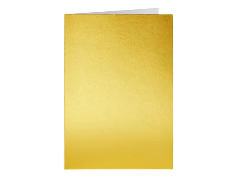 Correspondentiekaart Papicolor dubbel 105x148mm metallic goud pak 6st