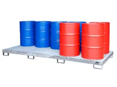 opvangbak,v. 10x200l vat,opvangvol. 280l,HxBxD 200x1300x3280mm