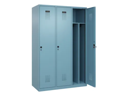 locker voor scheiding van kleding,HxBxD 1850x1200x500mm,3vak