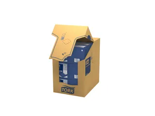 Tork 477825 Cocktailservet Advanced Donkerblauw 24x24cm - 3