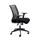 Bureaustoel,Synchroonmech.,M. Armleuningen,Zitting Schuimstof Zwart