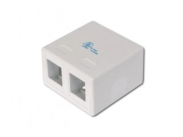 Consolidatiepuntbehuizing voor 2x Keystone modules Wit 2-Poorts