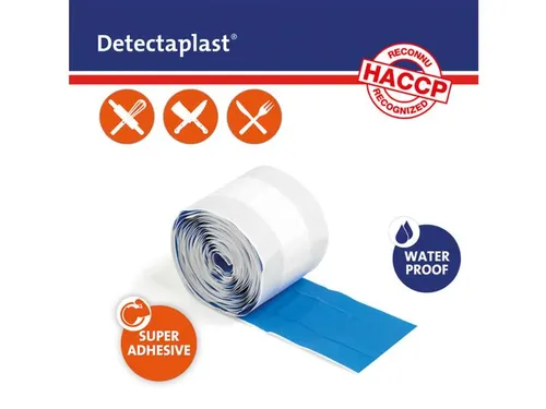 Detectaplast 8056 Pleister waterafstotend blauw 8cmx5m