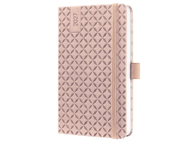 Weekagenda Flair A6 2027 (NL/FR/EN/DU) Pearl Rose Hardcover