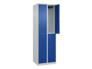 dubbeldekse locker,HxBxD 1850x600x500mm,2x2vak.,vak B 300mm - 2