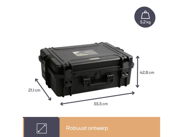 Gereedschapskoffer Hard 555X42X211Mm Leeg Met Schuimrubber