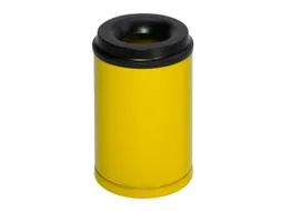 prullenmand zelfblussend 15 liter HxØ 370x250mm kop zwart geel