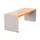 zitbank,B 1200mm,3latten,hout-zitting licht eikenhout,zitting H 450mm