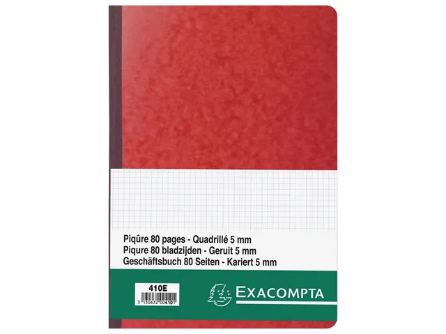 Register 29,7x21 cm - geruit 5x5 - genummerd - 80 blad assorti