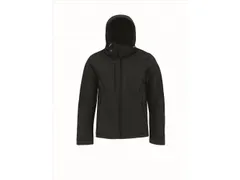 B&C 5JM950 softshell met kap, zwart, maat L, per stuk