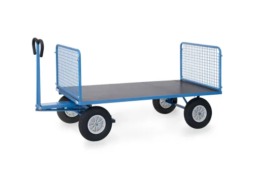 Handtrekwagen 6436P 750kg 1935x995mm draadgaas polyurethaan wielen