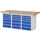 werkbank,HxBxD 890x2000x900mm,beukblad,draagverm. 750kg,3containers