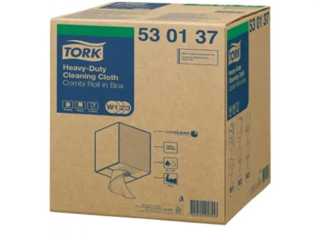 Chiffon de nettoyage Tork Premium Heavy-Duty 38x32cm Blanc