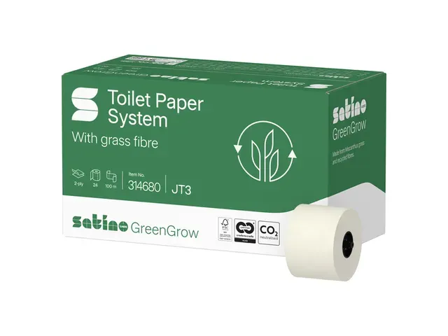 Toiletpapier GreenGrow ST10 systeemrol 2-laags 712vel naturel 314680