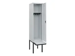locker met bank,HxBxD 1950x400x815mm,1vak,vak B 400mm,cilinderslot
