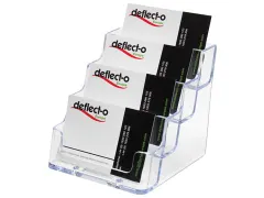 Visitekaarthouder 4 Delig Transparant