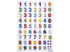 Etiket Herma 3094 Kleurrijke Nummers Stone 1 vel