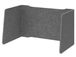 geluidabsorberende tafelscheidingswand,HxBxD 600x1140x650mm,wand vilt