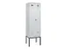 locker voor scheiding van kleding,HxBxD 2120x600x500mm,2vak
