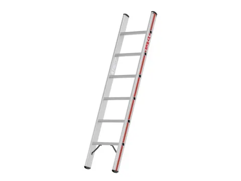 ladder,eenzijdig,6,verstevigde treden,balk L 1,72m,aluminium