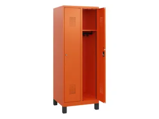 schoollocker,HxBxD 1630x600x500mm,2vak,vak B 300mm,cil.-slot,voeten - 1