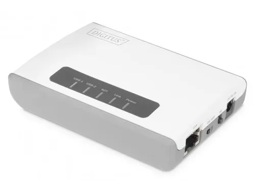 2-poorts USB 2.0 draadloze multifunctionele netwerkserver 300 Mbps