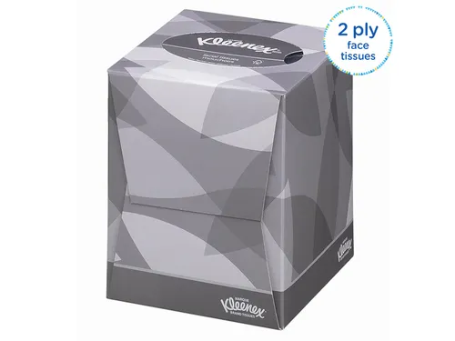 Facial tissues Kleenex 2-laags kubus 12x88stuks wit 8834