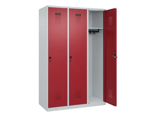locker,HxBxD 1850x1200x500mm,3vak,vak B 400mm,draaigrendel