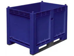 Stapelcontainer Pp Hxbxd 850X1200X800Mm 550 Liter 2Sledepoten Blauw