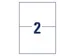 etiket Avery ILK 210x148mm 100 vel 2 etiketten per vel wit
