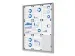 OUTLET Vitrine d'affichage intérieure Economy 9x A4 Argent