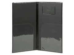 Betaalmap Securit ruimte voor geld en betaalpas zwart lederlook