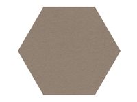 Prikbord Zeshoek Bruin Kleur 2208 Bulletin Paneel Ø 60cm frameloos