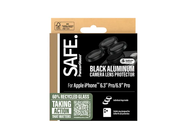 PanzerGlass SAFE. by Camera Lens Protector Black iPhone iPhone 16 P