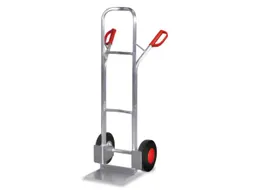 Steekwagen Aluminium Kratten 200kg 1305x572mm Massief Rubber Banden
