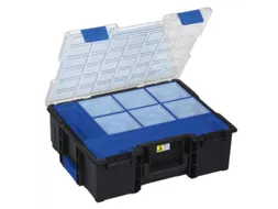 Assortimentskoffer,HxBxD 144x440x355mm,8bakken,PP,koffer zwart