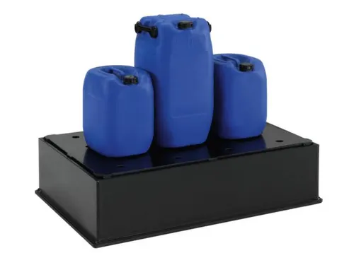 Opvangbak Hdpe Bxdxh 1270x870x300mm V. 2x220l Pe Plaat Geperf.