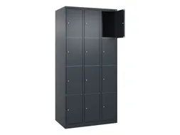 lockerkast HxBxD 1850x900x500mm 3x4vakken cil.-slot staand op vloer