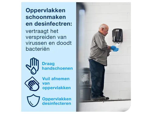 Reinigingsdoek Tork 530237 Heavy-Duty W1/2/3 multifunctioneel Blauw