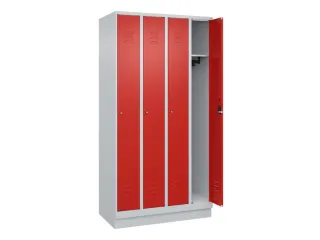 locker,HxBxD 1950x1000x500mm,4vak,vak B 250mm,cil.-slot,sokkel - 2