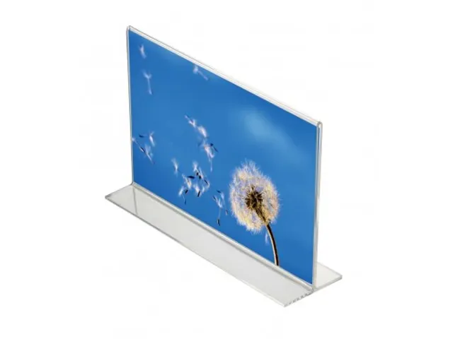 Folderstandaard A6 Acryl Liggend T-standaard Voordeelbundel