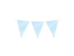 Party Flag Foil Baby Blue