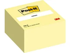 Memoblok 3M Post-it 636 76x76mm kubus geel