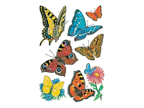 Sticker Etiket Herma 3801 Vlinders 24 stuks