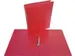 ringmap, voor ft A4, uit PP, 2 ringen van 25mm, transparant rood