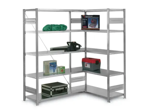 Hoekstelling Hxbxd 2000x1360/1415x535mm Veldlast 900kg 2x5legborden