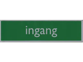 Infobord pictogram ingang 165x44mm - 1