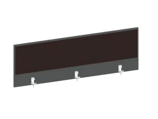 baliepaneel bureau aanbouw achter MS-donkergrijs BN2036-bruin 1400mm - 1